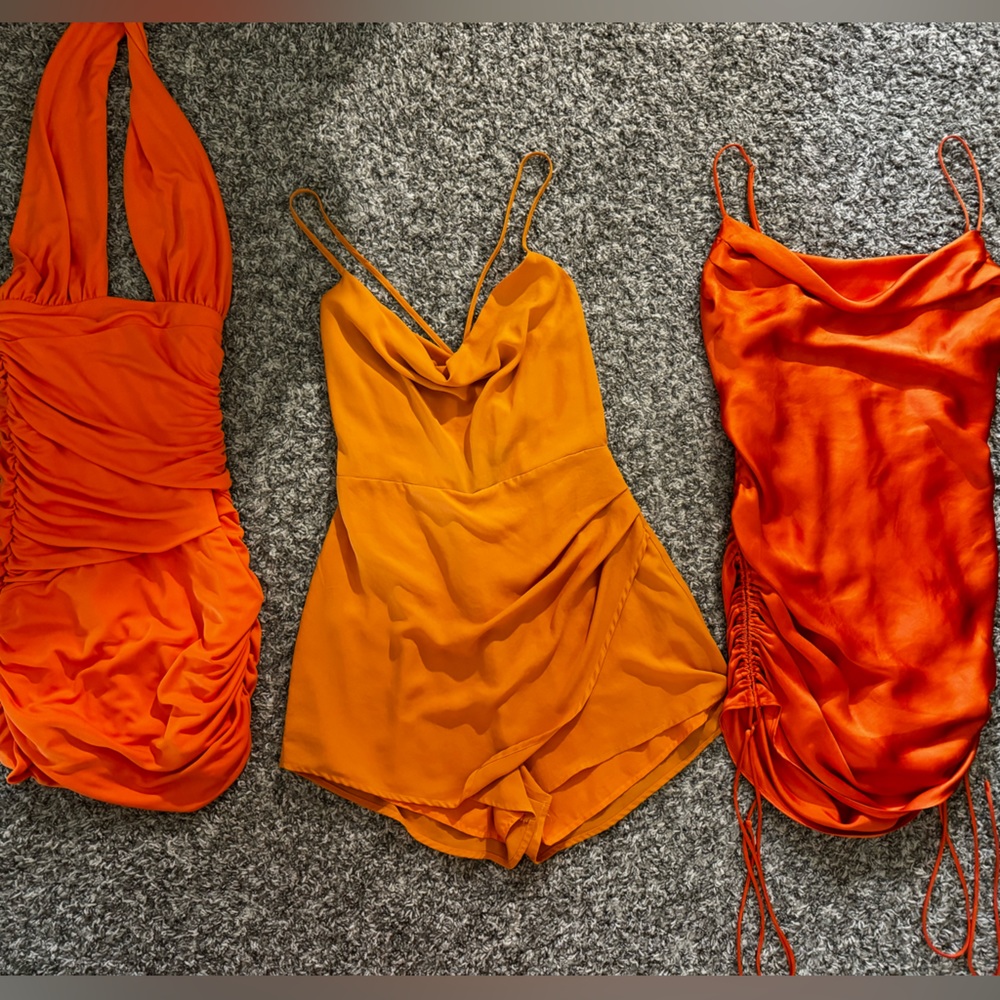Orange dresses